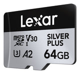 Lexar Professional Silver Plus Microsdxc Uhs-I Card 64 Gb