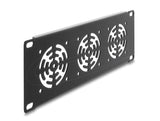 10? 2 He Rackblende Für 3 Lüfter 60 X 60 Mm Dunkelgrau