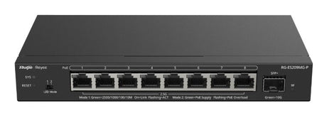 EAN 6976915003327 - Ruijie Networks RG-ES209MG-P switch Gestionado L2 2.5G Ethernet (100/1000/2500) Energía sobre Ethernet (P imagen 1