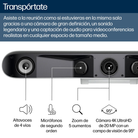 EAN 0198122618408 - HP Poly V52 Blanco 3840 x 2160 Pixeles imagen 4