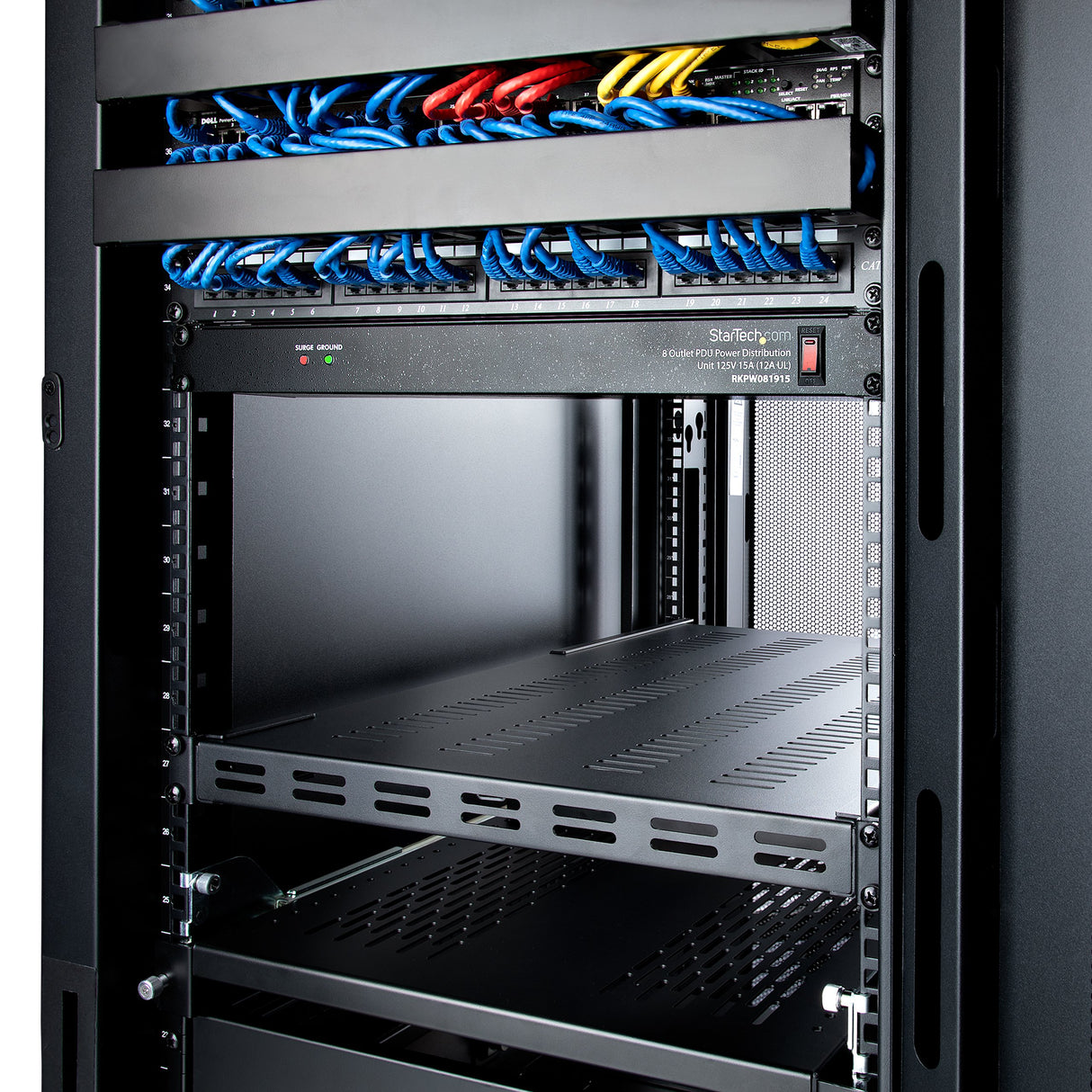 EAN 0065030848152 - StarTech.com ADJSHELFHDV accesorio de bastidor Estantería ajustable imagen 7
