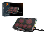 Base De Refrigeracion Para Portatiles Gaming Conceptronic  Hasta 17 6 Ventiladores Luz Rbg