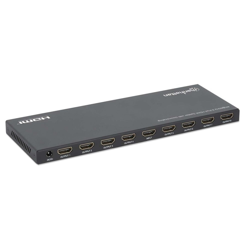 Manhattan 4k60hz 8-Port Hdmi-Splitter Con Downscaling
