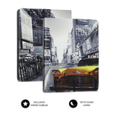 Funda Universal Subblim Trendy Ny Taxi Para Tablet Hasta 10.1'/25.6cm Rotación 360º Exterior Símil Piel Interior Aterciopelado Cierre Banda