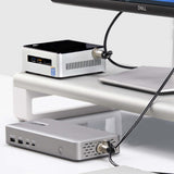 EAN 0065030906180 - StarTech.com 3M4-DESK-LOCKING-KIT cable antirrobo Negro, Plata imagen 3