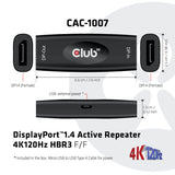 EAN 8719214471590 - CLUB3D DP 1.4 4K120HZ HDR ACTIVE REPEATER F/F displayport Negro imagen 5