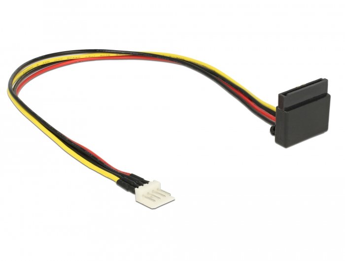 Delock 85511 Cable Power Floppy 4pin M > Sata 15pin H 0.30m