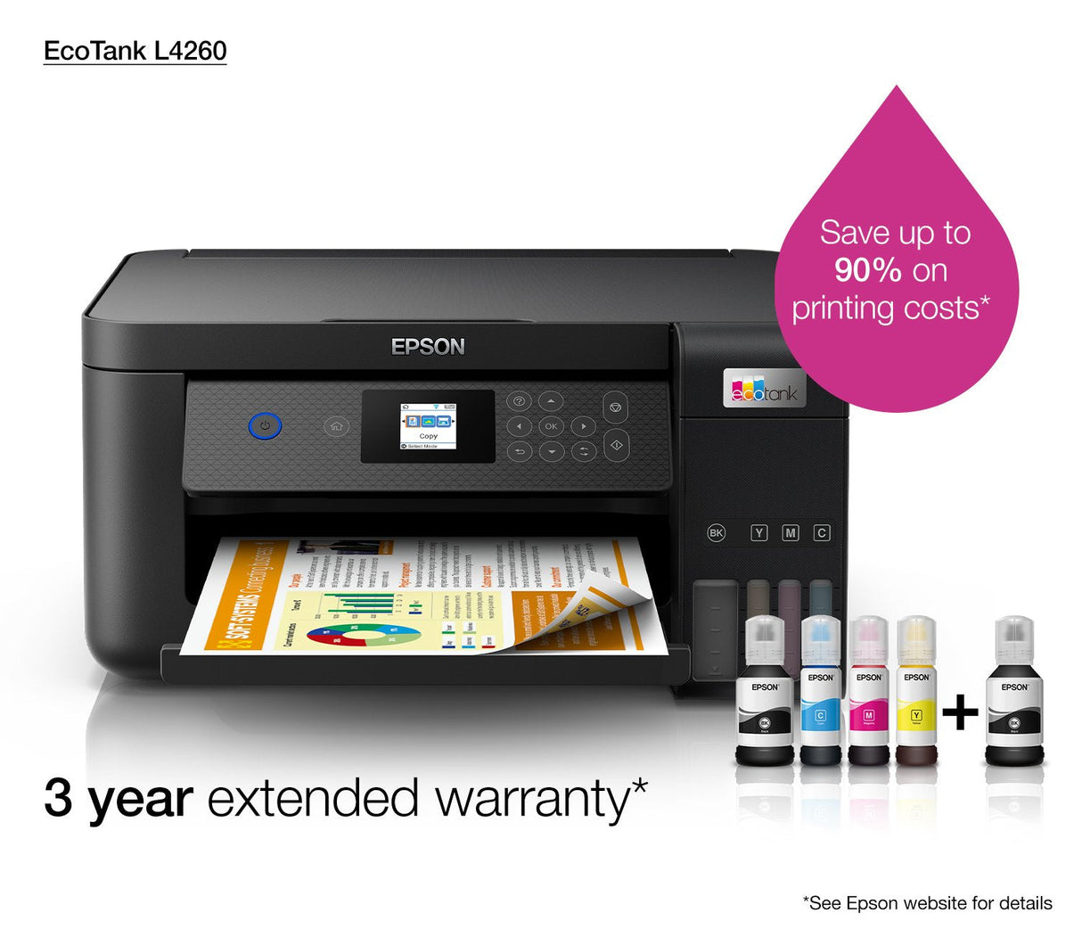 Impresora Multifunción 3 En 1 Epson Ecotank L4260