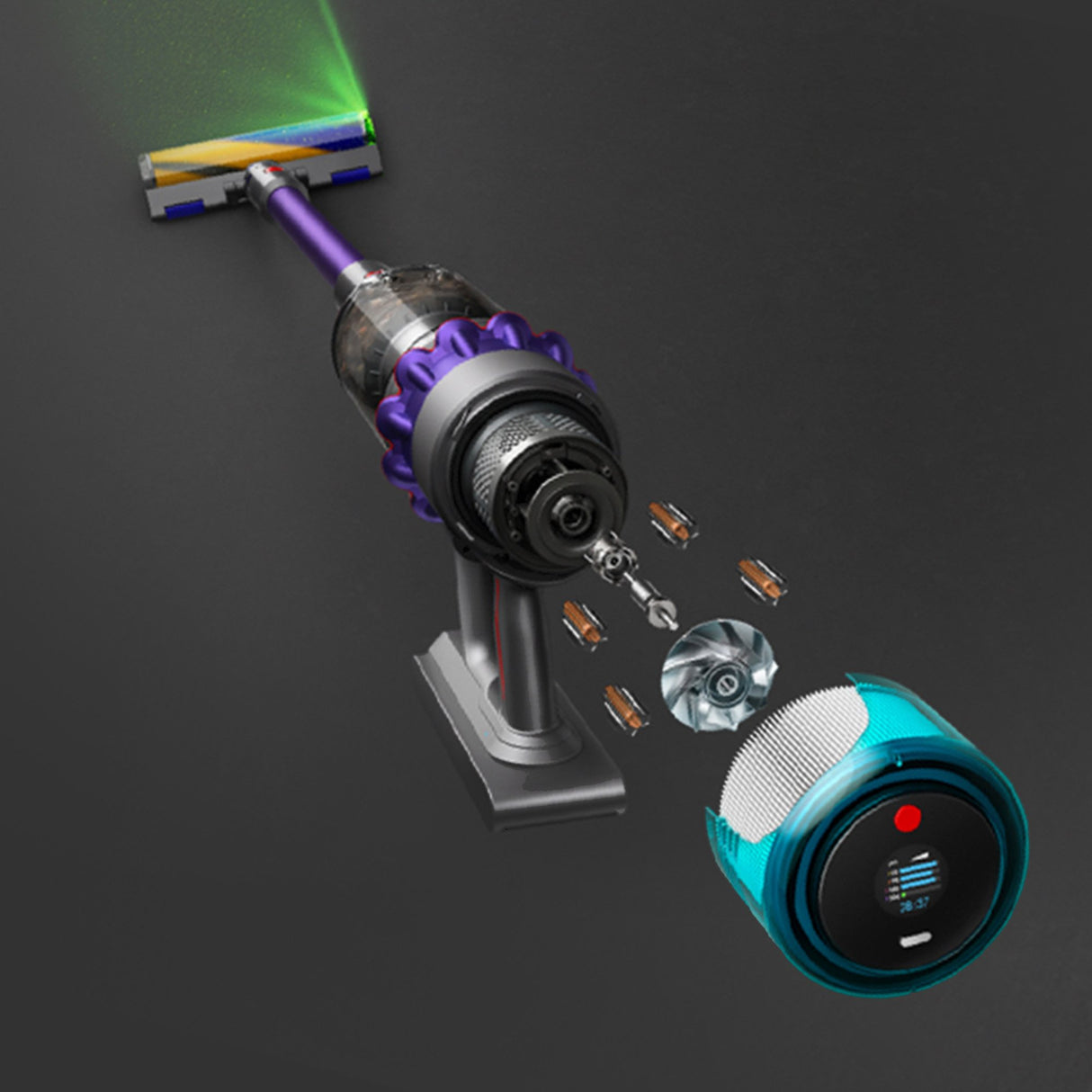 EAN 5025155081716 - Dyson Gen5 Detect Aspiradora escoba 2 en 1 Batería Secar HEPA Sin bolsa Púrpura imagen 13