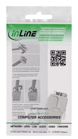 Inline® Keystone Rj45 Jack Slim, Snap-In, Cat.6a, Integrated Cable Tie