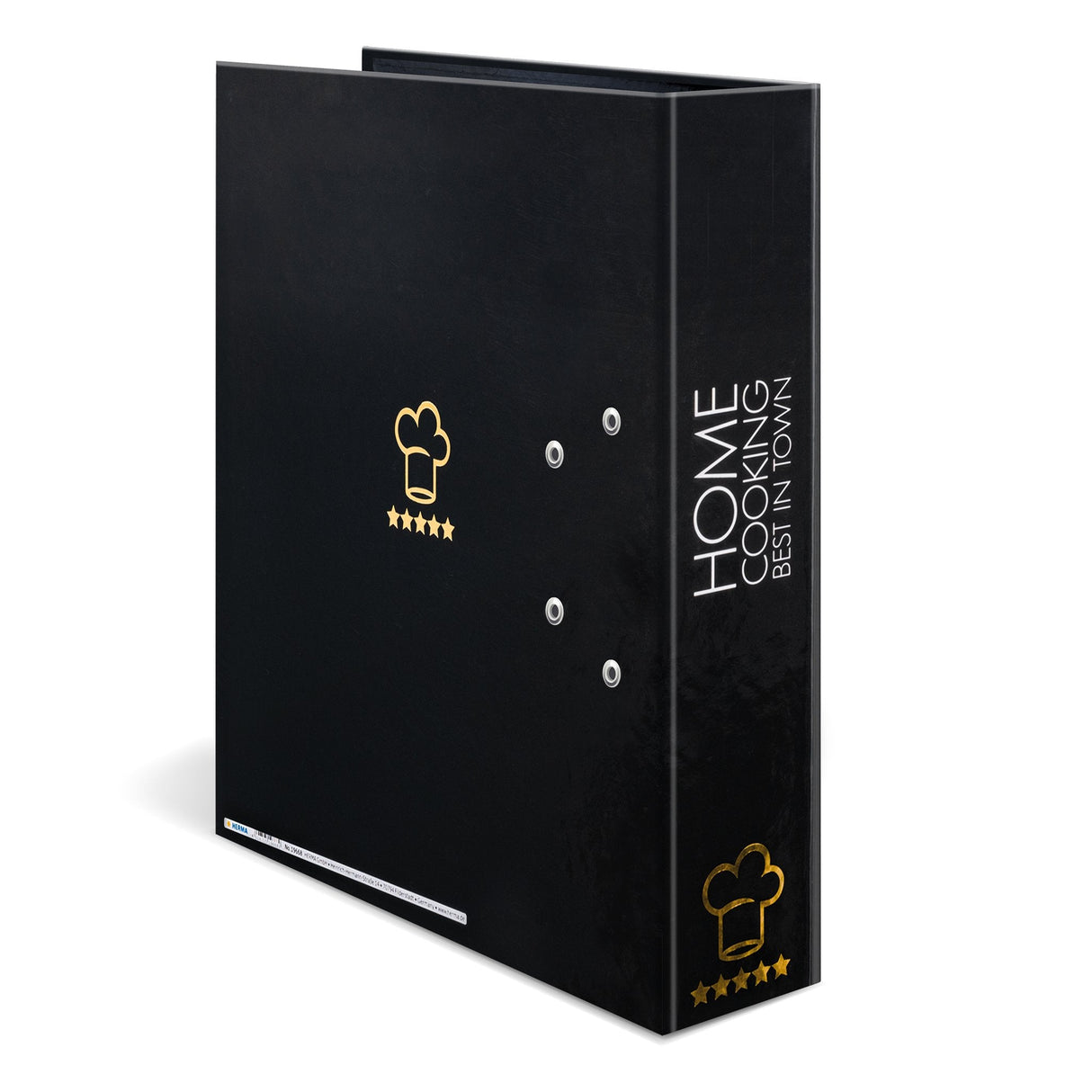 Herma 19668 Carpeta De Cartón A4 Negro, Oro, Blanco