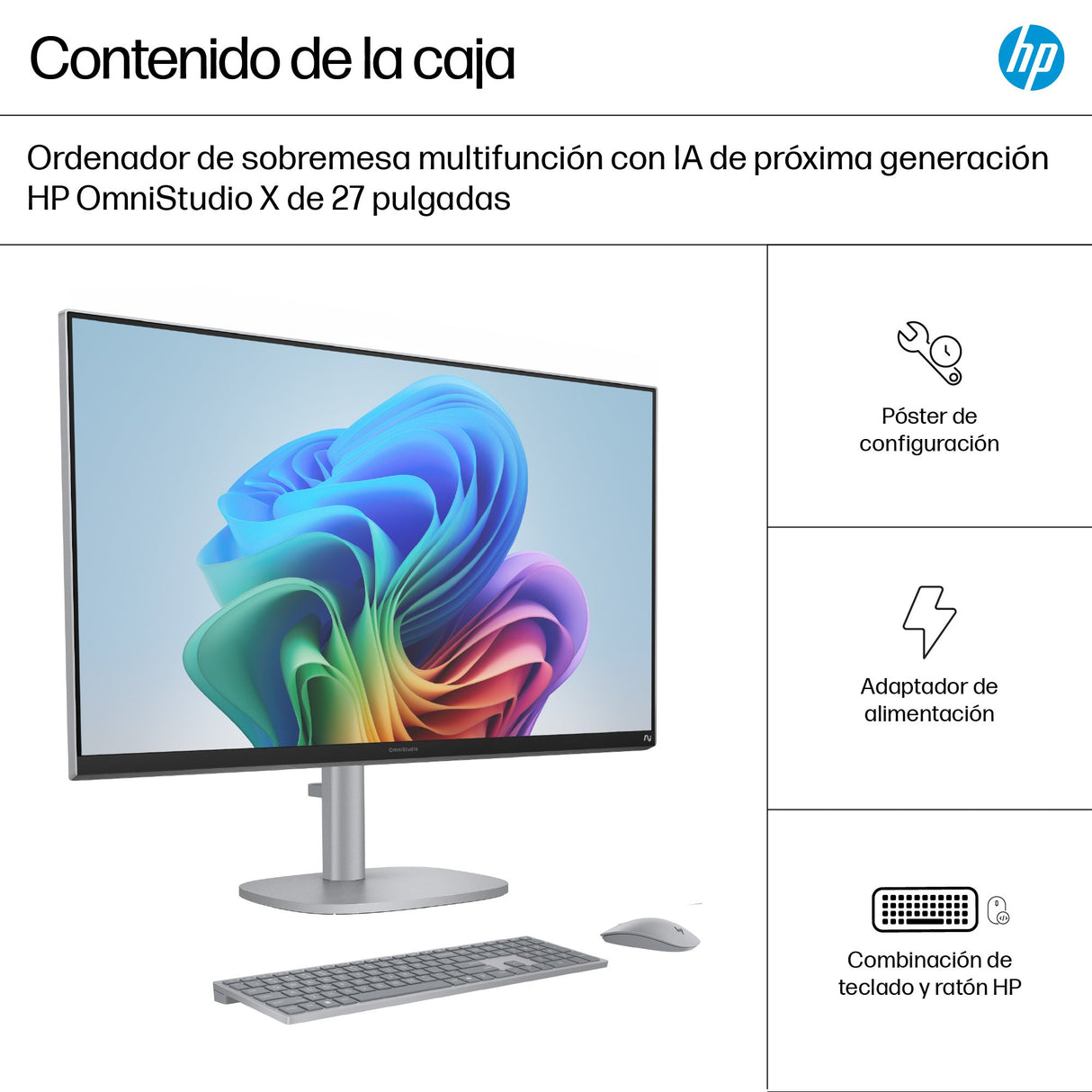 EAN 199896764919 - HP OmniStudio X All-in-One Desktop Next Gen AI 27-cs1005ns PC Copilot+ PC Intel Core Ultra 5 226V 68,6 cm  imagen 5