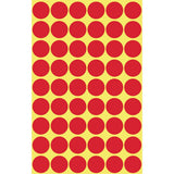 Avery Zweckform Klebepunkte 3141 Rojo Ø 12,0 Mm, 270 Unidades