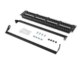 Patch Panel Lanberg 48 Puertos 2u 19? Cat.6 Negro