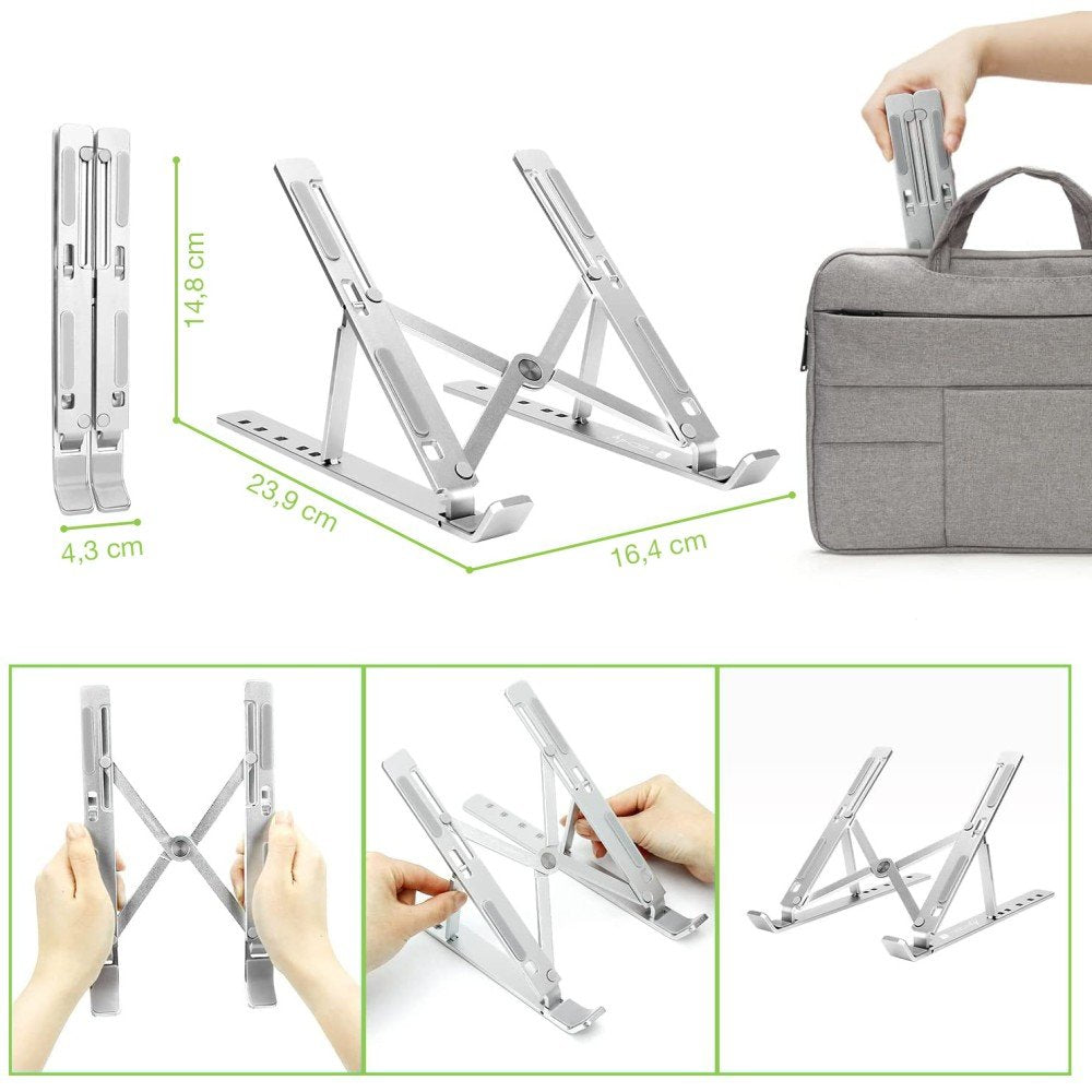 EAN 8059018364255 - Techly ICA-TBL 134TY soporte para ordenador portátil Plata 40,6 cm (16") imagen 11