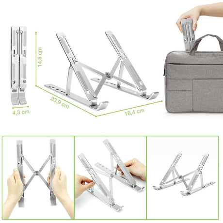 EAN 8059018364255 - Techly ICA-TBL 134TY soporte para ordenador portátil Plata 40,6 cm (16") imagen 11