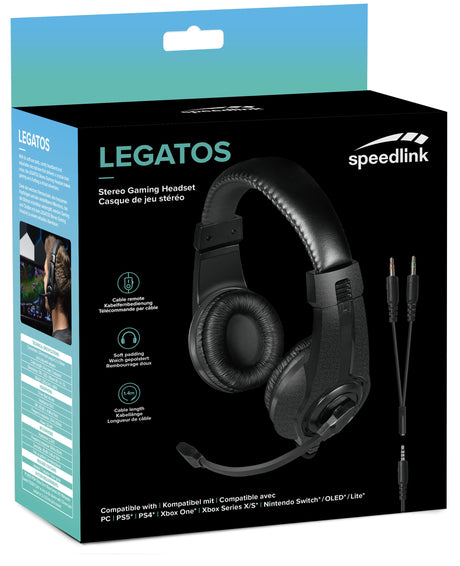 EAN 4027301772470 - SPEEDLINK LEGATOS Auriculares Alámbrico Diadema Juego Negro imagen 7