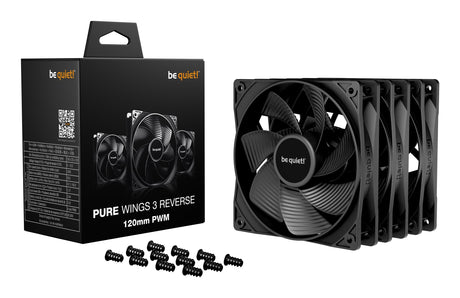 EAN 4260052193839 - be quiet! Pure Wings 3 120 mm PWM Reverse Triple Pack Black Carcasa del ordenador Ventilador 12 cm Negro  imagen 3