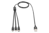 EAN 4016032467113 - Digitus AK-300160-010-S cable USB 1 m USB A USB C Negro imagen 6