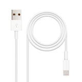 Nanocable Cable Usb-A 2.0 Macho A Lightning Macho 1m - Blanco