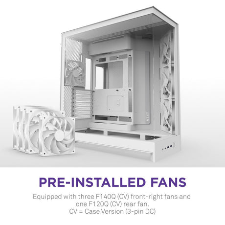 EAN 5056547202419 - NZXT H9 Flow Midi Tower Blanco imagen 2