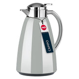 Emsa Campo Isolierkanne, 1 Liter (Gris Claro/Edelstahl, Quick Tip Verschluss) F4130100