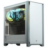 Caja Pc Corsair 4000d Tempered Glass White