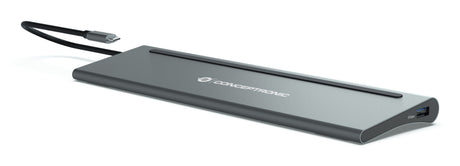 EAN 4015867229545 - Conceptronic DONN17G base para portátil y replicador de puertos Alámbrico USB 3.2 Gen 1 (3.1 Gen 1) Type- imagen 4