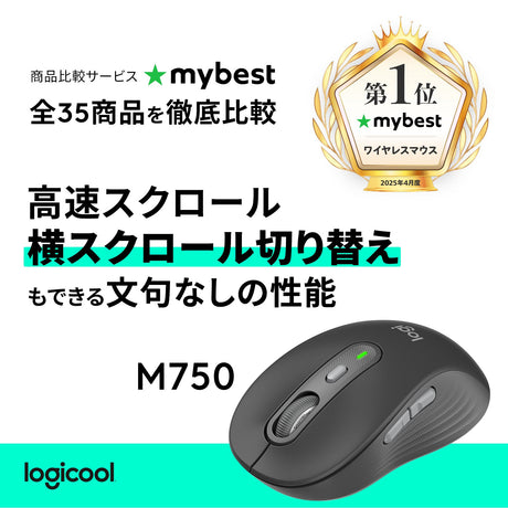 EAN 5099206129467 - Logitech Signature Plus M750L ratón Universal mano derecha RF Wireless + Bluetooth Óptico 4000 DPI imagen 7