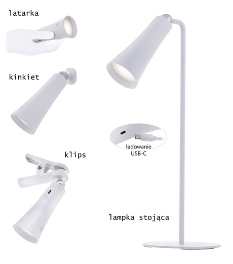 EAN 5901443121916 - Activejet AJE-IDA 4IN1 lámpara de mesa Bombilla(s) no reemplazable(s) 5 W LED Blanco imagen 17