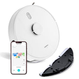Robot Aspirador Medion  Con Navegación Láser Y Función De Limpieza X41 Sw (Potente Potencia De Aspiración De 8000pa, Robot Aspirador 2en1, Mapeo Preciso, Zonas Go & No Go, Múltiples Suelos)
