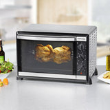 Horno  Rommelsbacher Bg 1805/E Tostador Acero Inoxidable Parrilla, Mini Horno Acero Fino/Negro, Acero Inoxidable, Giratorio, 1800 W, 515 Mm, 415 Mm, 360 Mm