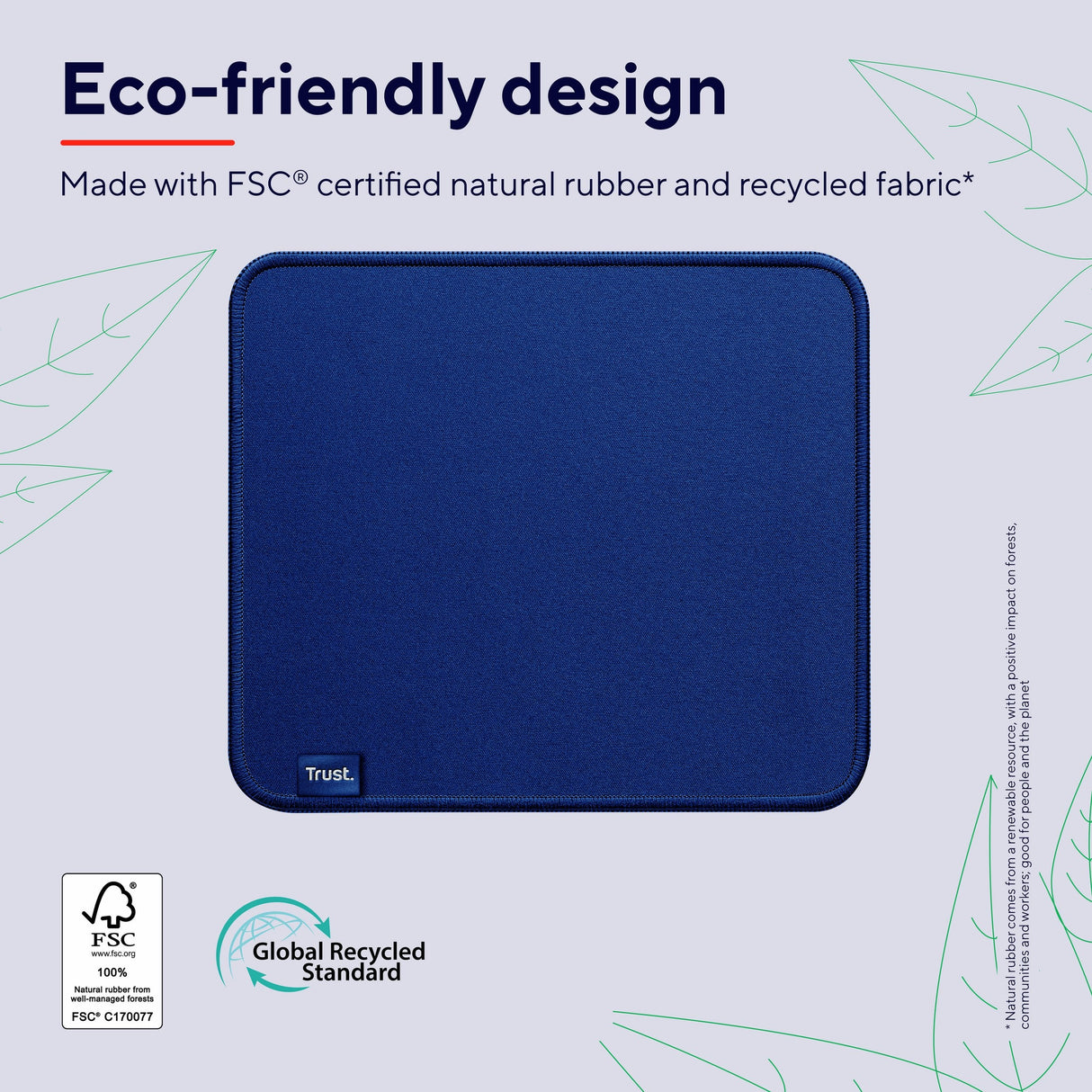 Alfombrilla Trust Boye Eco 3 X 250 X 210mm Azul