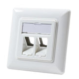 Logilink Nk4021 Caja 2 Módulos Placa Keystone Blanco Puro