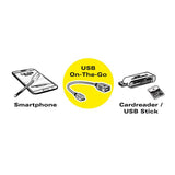 Cable Roline Usb 2.0  Usb 2.0 Typ Micro B - Typ A Bu, Otg, 0,15 M