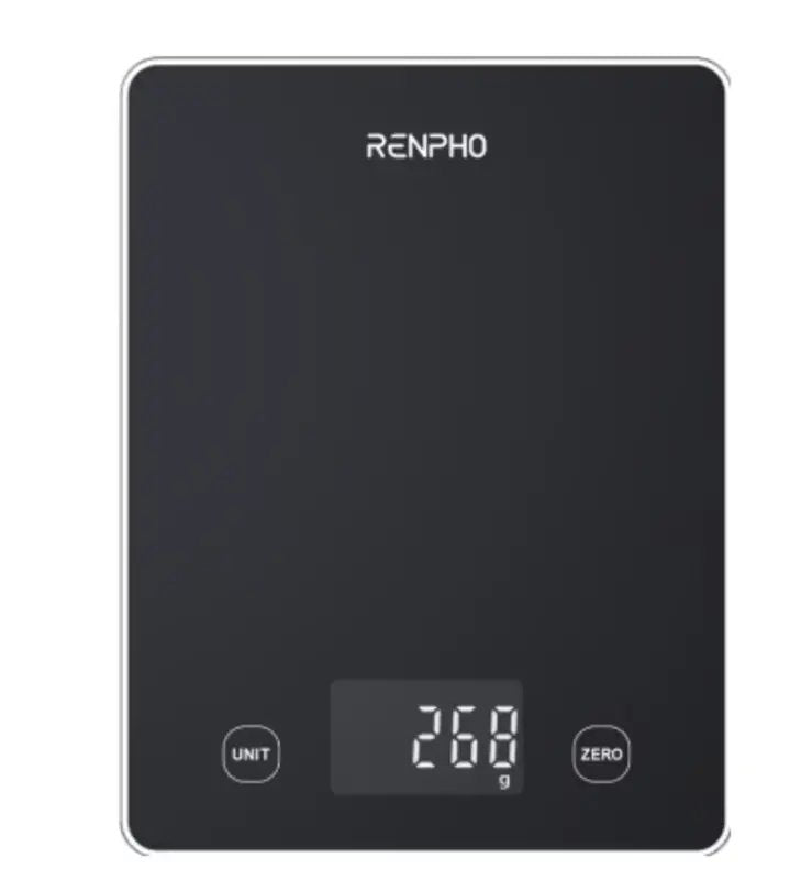 EAN 4897122201530 - Renpho Calibra 1L Negro Encimera Rectángulo Báscula electrónica de cocina imagen 1