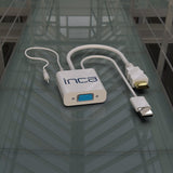 Inca Ivth-01 Adaptador Convertidor Vga A Hdmi Usb Audio Macho-Hembra Hdmi