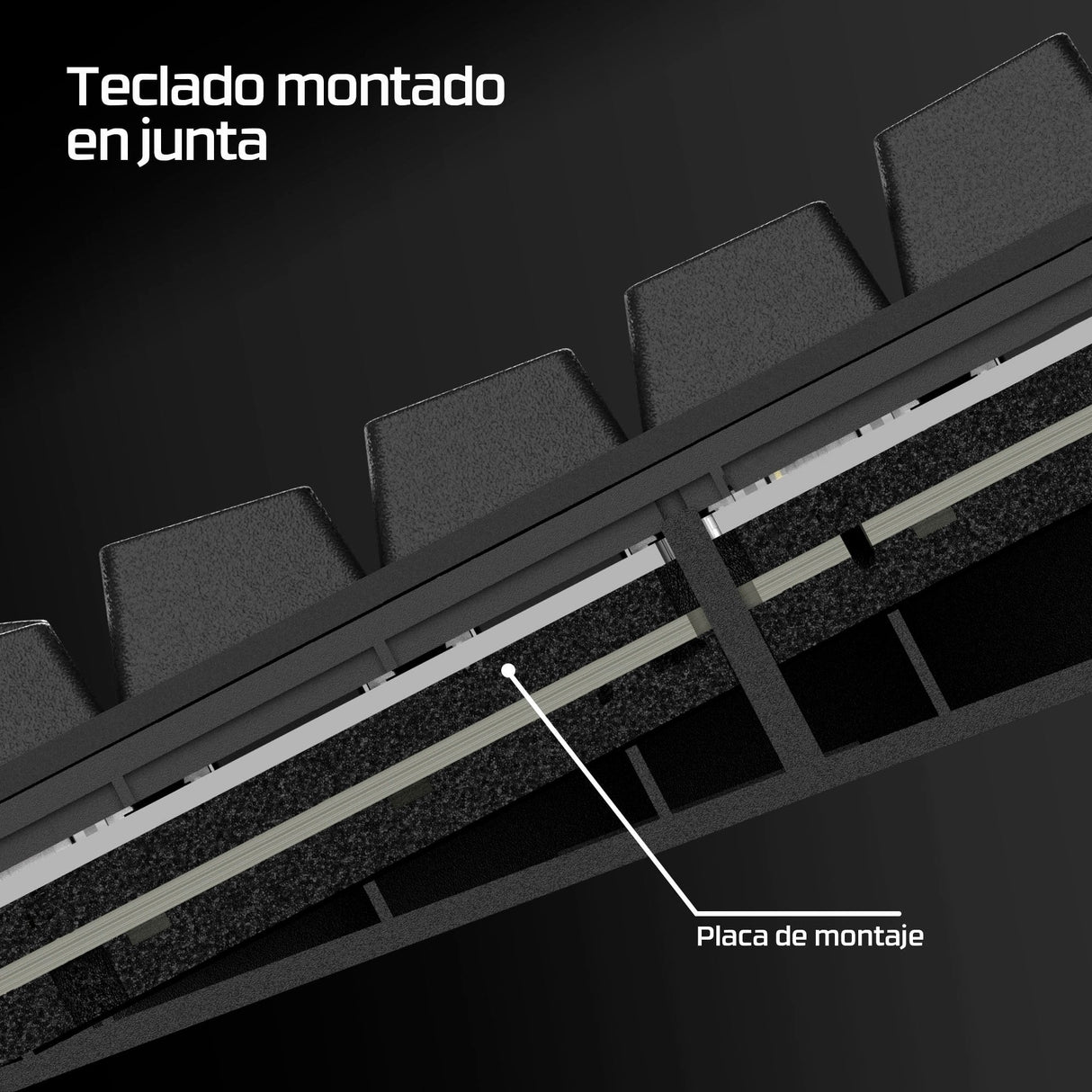 Hp Teclado Gaming Hyperx Alloy Rise 75 Inalámbrico