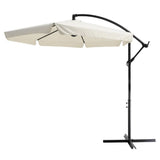 Black Forest Parasol Ogrodowy Z Boczkami Na Wysiegniku 3m Duzy Bezowy L-0713n