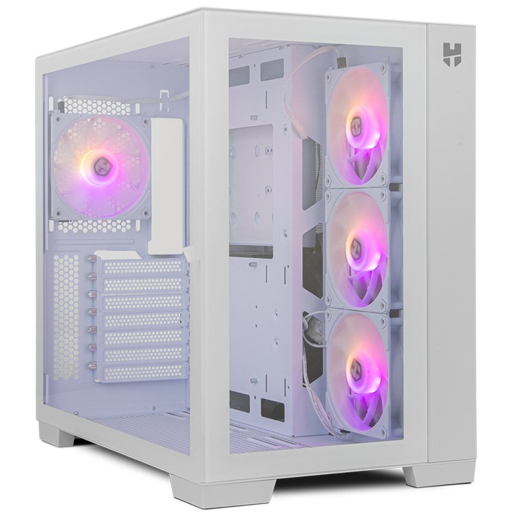 Nox Caja Miditorre Deluxe Hummer Astra Blanca