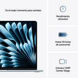 EAN 0195949893810 - Apple MacBook Air Apple M M4 Portátil 38,9 cm (15.3") 16 GB 512 GB SSD Wi-Fi 6E (802.11ax) macOS Sequoia  imagen 10