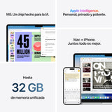 Apple Macbook Air 13,6' M5 10-Core Cpu 16gb 512gb Ssd 8-Core Gpu Plata