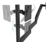 Flex Trio Full Motion Triple  Screen Desk Mount