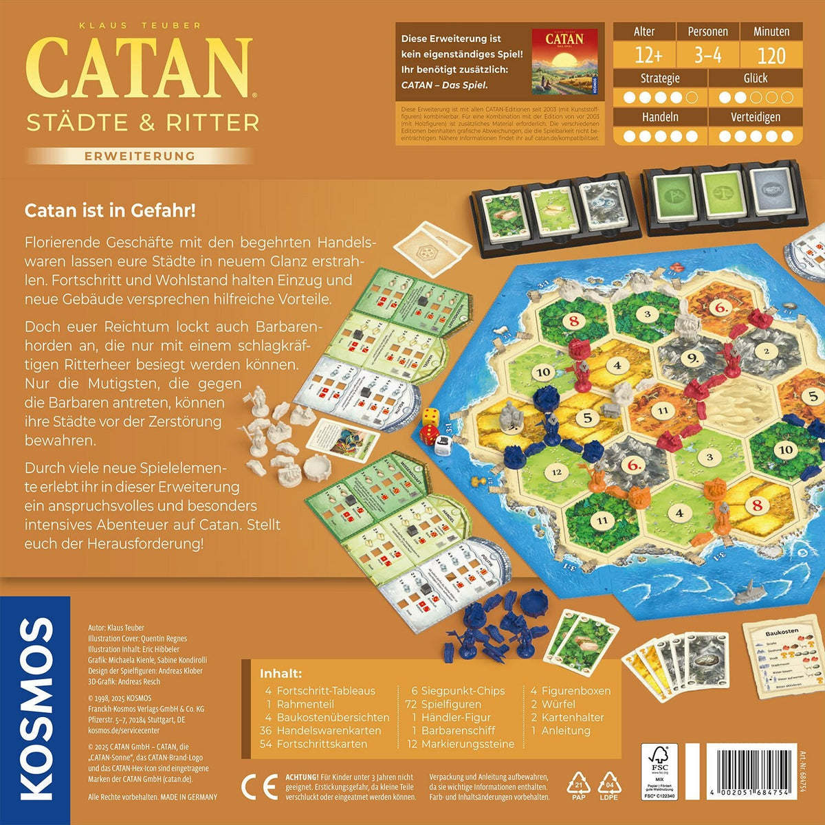 Kosmos Catan - Ciudades Y Caballeros, Expansión Del Juego De Mesa 684754