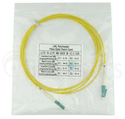 Blueoptics Sfp2121bu3mm Cable De Fibra Optica 3 M Lc G.657.A1 Amarillo