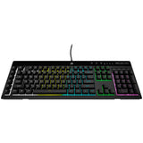 Teclado Alemán Corsair K55 Rgb Pro Usb Qwertz Negro