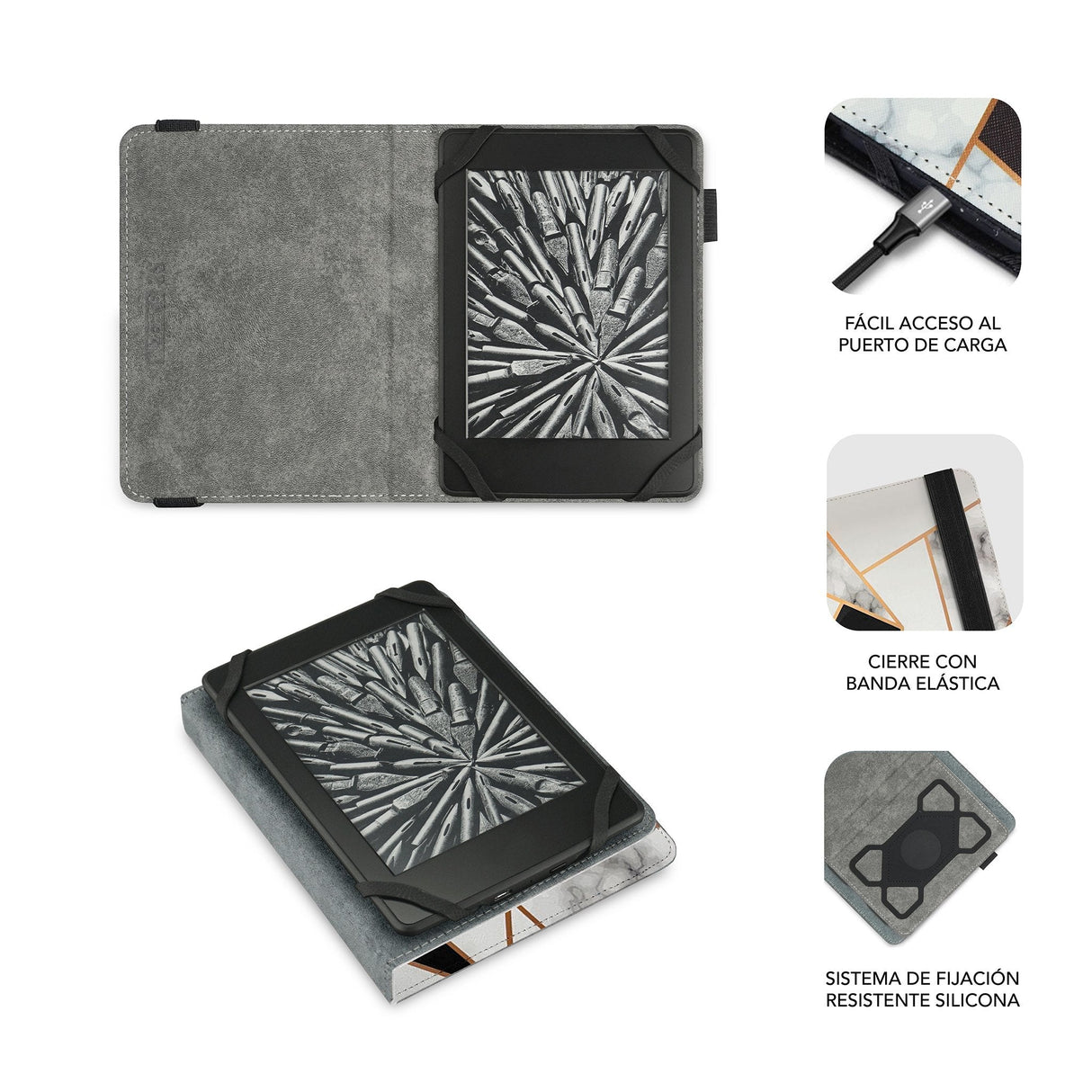 EAN 8436586742348 - SUBBLIM SUBCUE-1EC011 funda para libro electrónico 15,2 cm (6") Folio Multicolor imagen 2