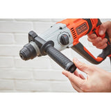 Black+Decker Behs02k-Qs, Martillo Perforador Negro/Naranja