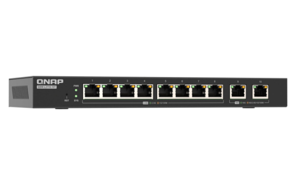 Qnap Qsw-L2110-10t - Switch - Managed - 8 X 2.5gbase-T
