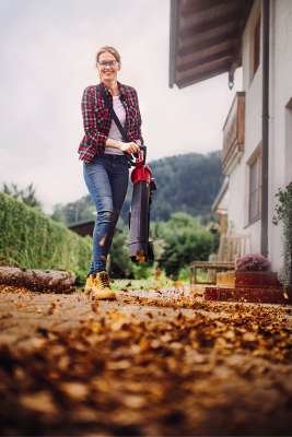 Soplador  Aspirador De Hojas Inalámbrico Einhell Ge-Cl 36 Li E-Solo, 36volt (2x18v) (Rojo/Negro, Sin Batería Ni Cargador)